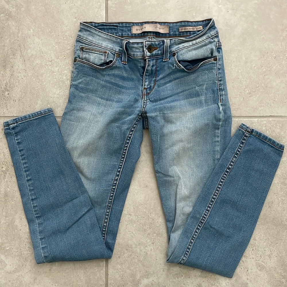 Guess Los Angeles Power Skinny Low rise jeans